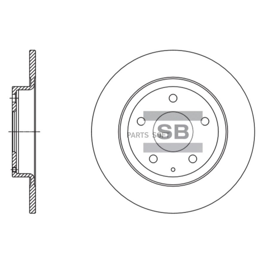 

Диск Тормозной Передний Sangsin brake sd4423