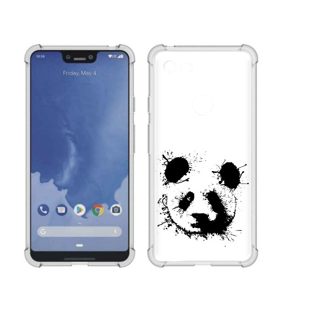 

Чехол MyPads Tocco для Google Pixel 3 XL клякса-панда, Прозрачный, Tocco