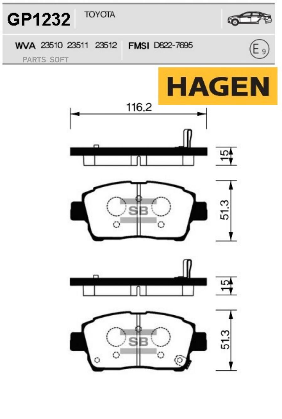 

Колодки Тормозные Sangsin brake gp1232