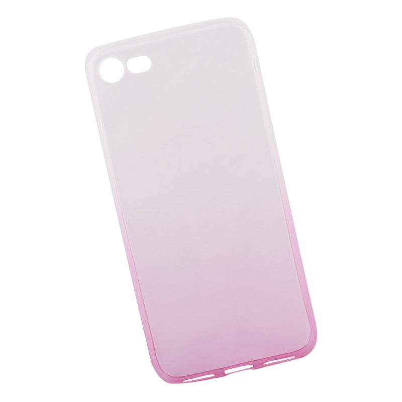 фото Чехол "lp" для iphone 7/8 (градиент прозрачный/розовый) liberty project