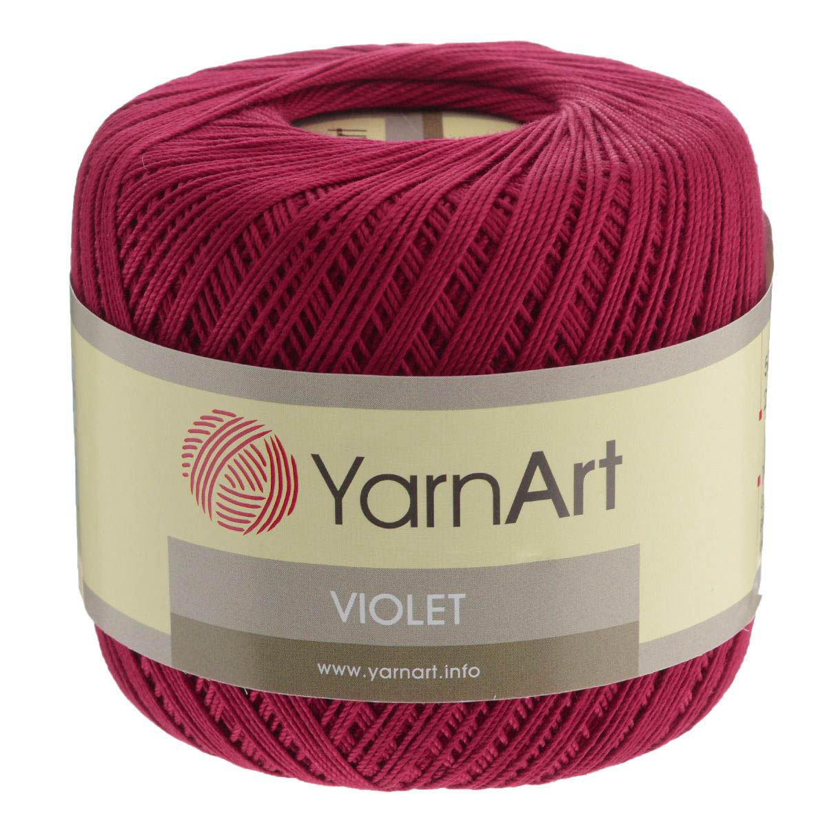 

Пряжа YarnArt 'Violet', 50 г, 282 м (мерсеризованный хлопок) (5020 красный), 6 мотков