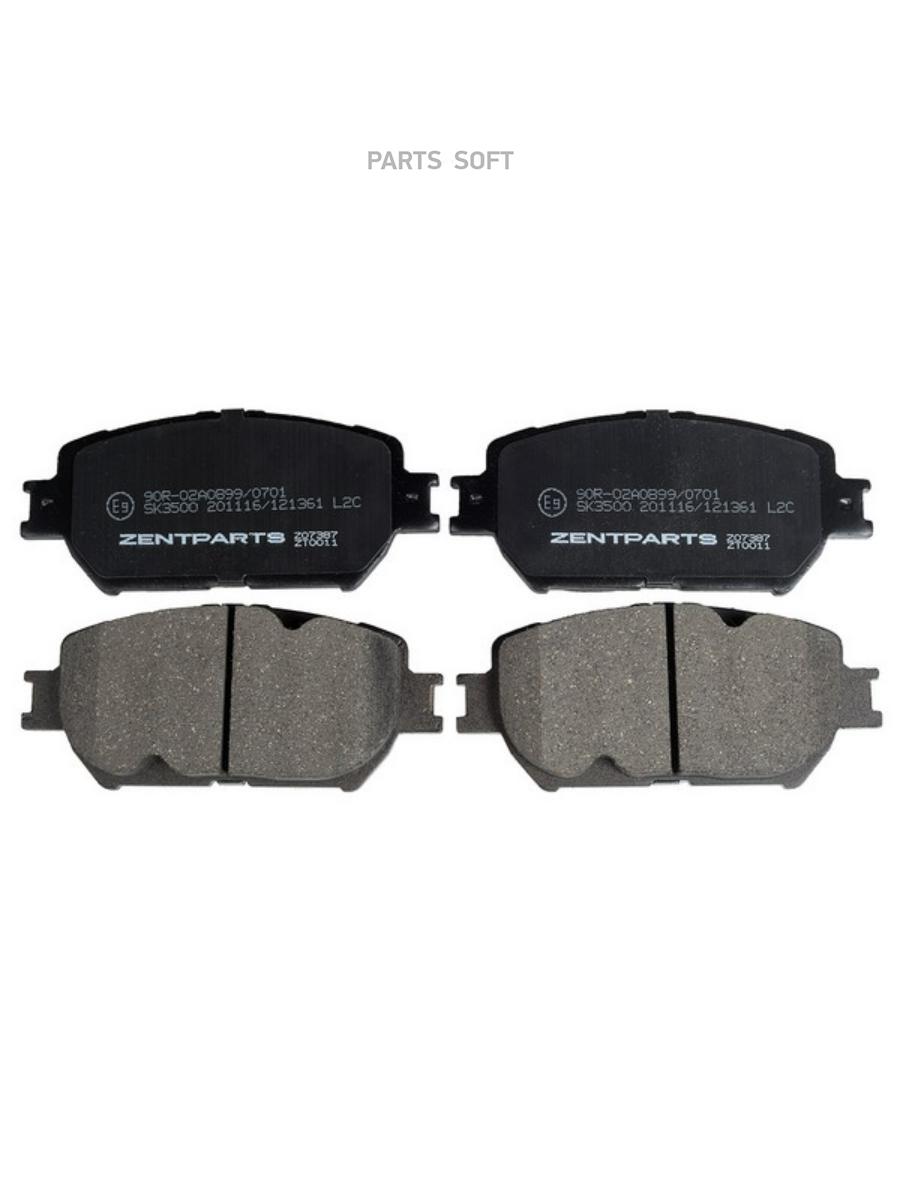 

Тормозные колодки ZENTPARTS передние дисковые Z07387
