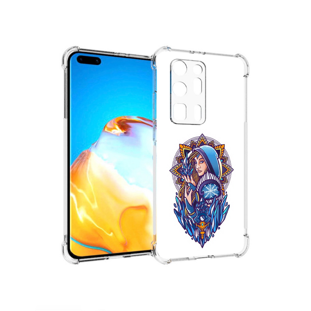 

Чехол MyPads Tocco для Huawei P40 Pro+ кристал мейден дота 2, Прозрачный, Tocco