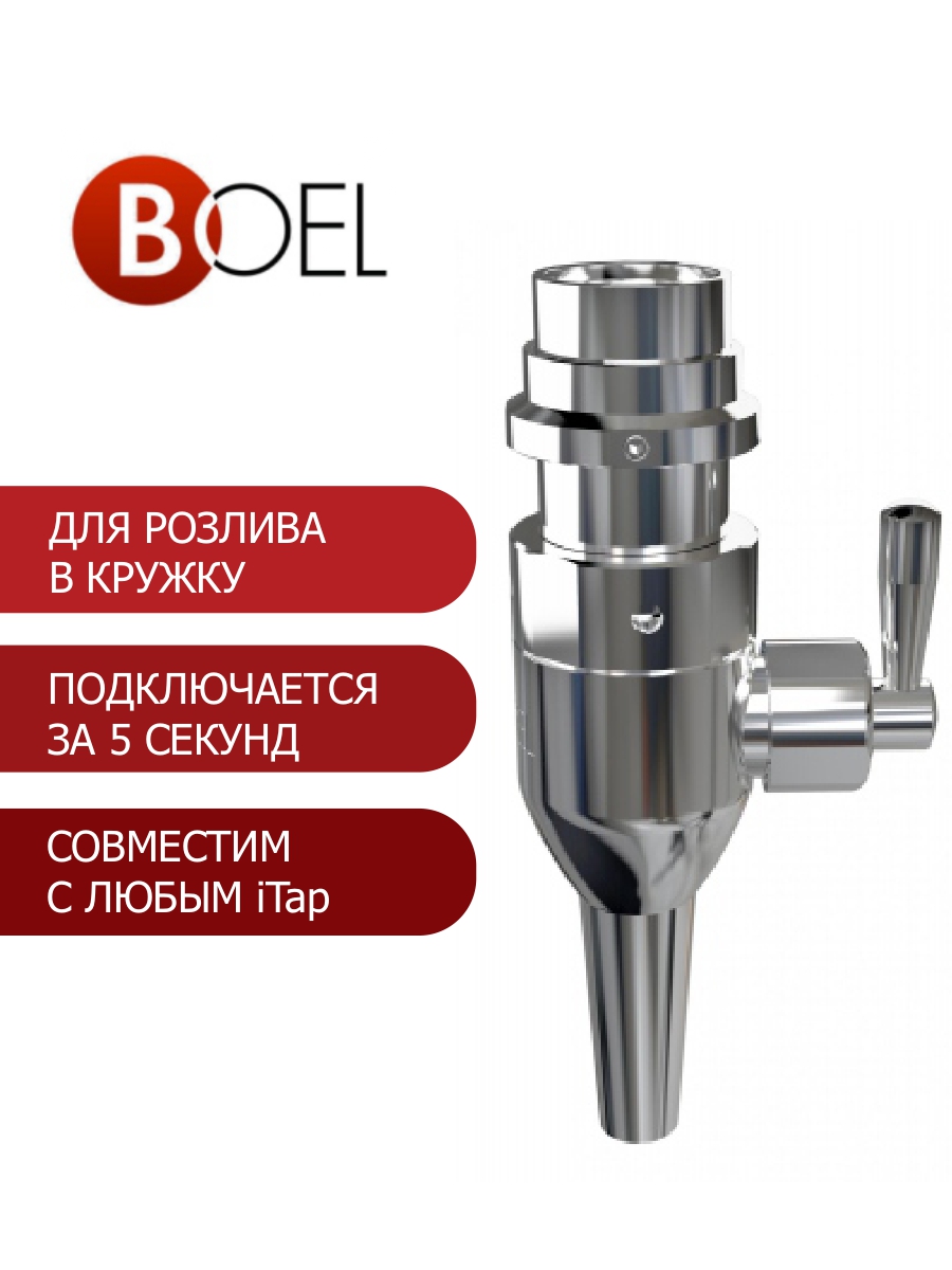 Переходник G-connector BOEL для розлива в бокал через пеногаситель iTap