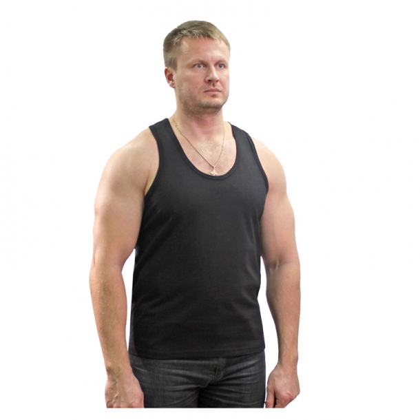 

Майка мужская NoBrand Borts черная 46 RU, Borts