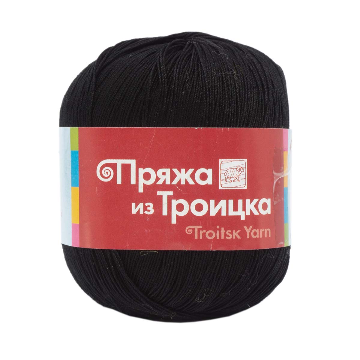 

Пряжа из Троицка 'Астра' 100 г, 610 м (мерсеризованный хлопок) (0140 черный), 10 мотков