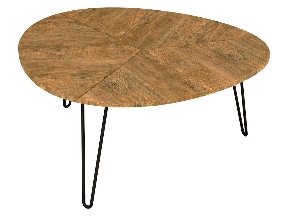 фото Журнальный столик калифорния эйтон 330 дуб американский/черный, металл калифорния мебель