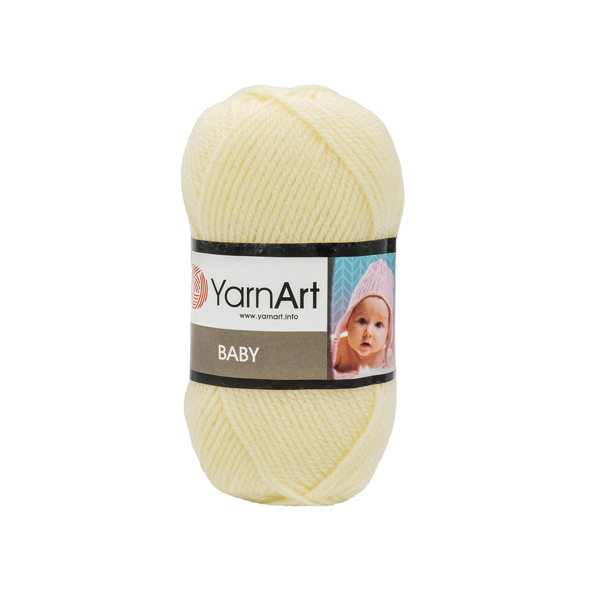 фото Пряжа yarnart 'baby', 50 г, 150 м (100% акрил) (7003 молочный), 5 мотков