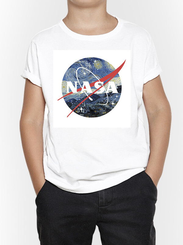 фото Футболка д/мальч. dreamshirts studio наса / nasa винсент ван гог я цв. белый р.98