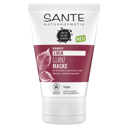 Экспресс-маска с био-берёзой и растительными протеинами для блеска волос Sante 100 мл