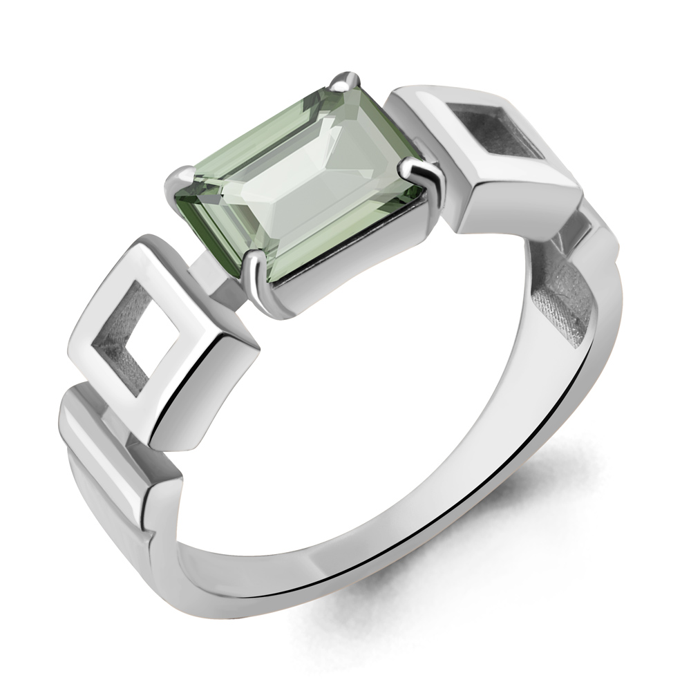 

Кольцо из серебра с празиолитом Aquamarine Aquamarine 6951615_925_р р. 18, 6951615_925_р