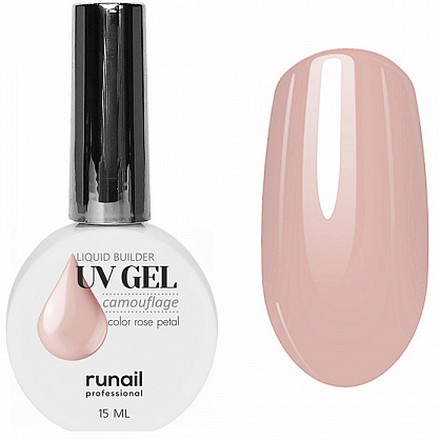 Камуфлирующий UV-гель ruNail, №5317, 15 мл runail professional гель лак светоотражающий магнитный shimeria prism