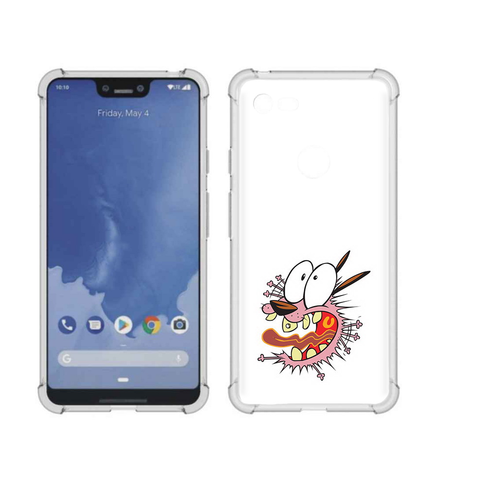 

Чехол MyPads Tocco для Google Pixel 3 XL испуганный бобик, Прозрачный, Tocco