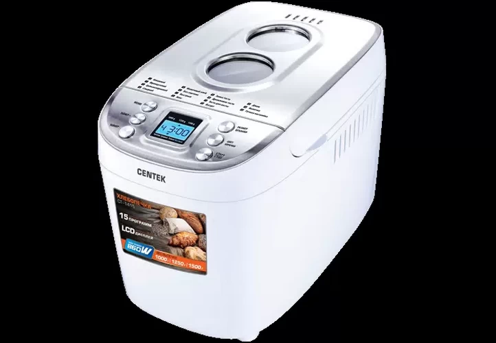 

Хлебопечка Centek CT-1415 белый, CT-1415