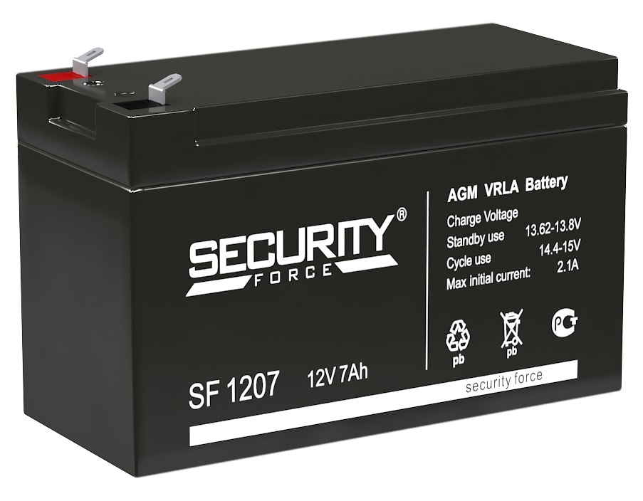 

Аккумулятор для эхолота 12В; 7 Ач (12v; 7ah)