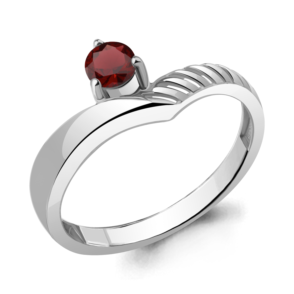

Кольцо из серебра с гранатом Aquamarine Aquamarine 6968103_925_р р, 6968103_925_р