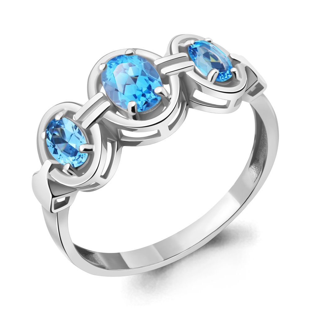 

Кольцо из серебра с топазом Aquamarine Aquamarine 6950905_925_р р. 18, 6950905_925_р