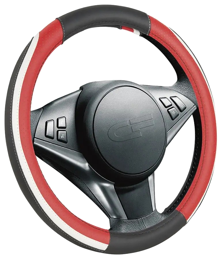 

CARFASHION 31301 Оплетка руля M CarFashion Step экокожа черно-красная, Красный;черный