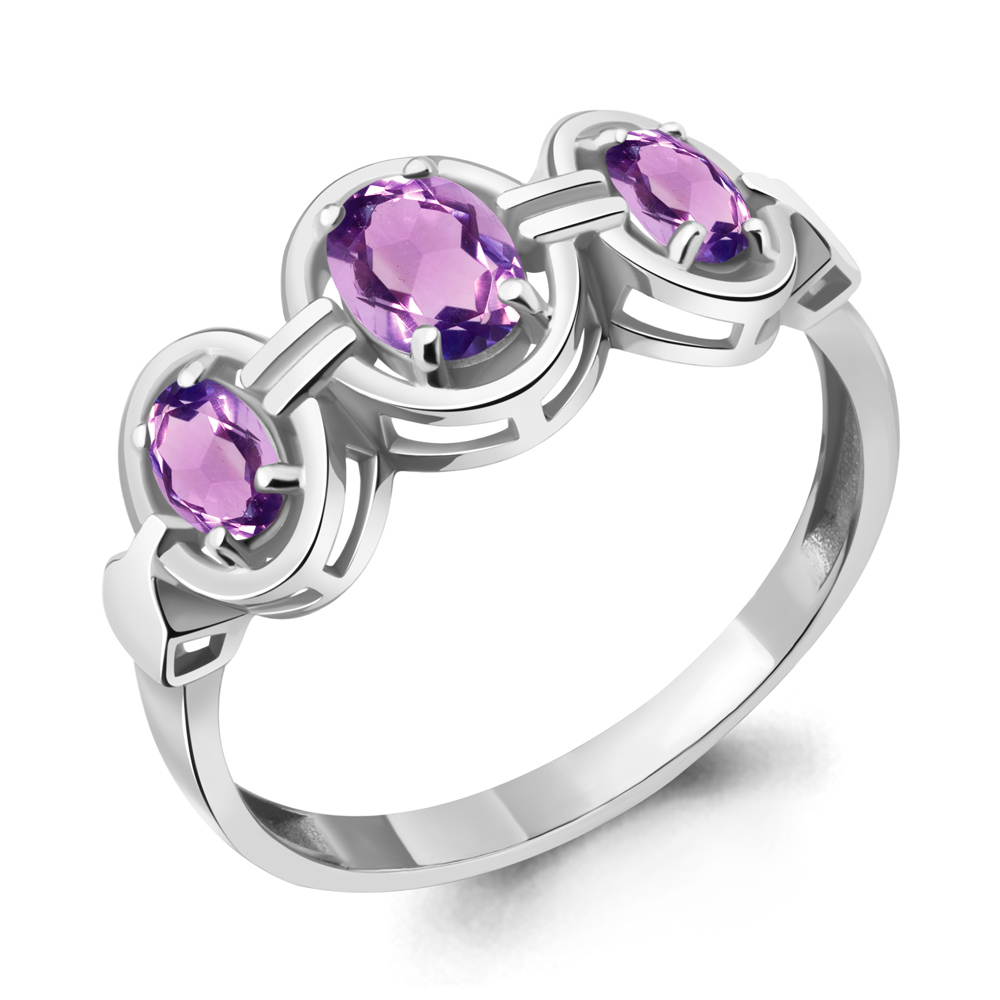 

Кольцо из серебра с аметистом Aquamarine Aquamarine 6950904_925_р р, 6950904_925_р