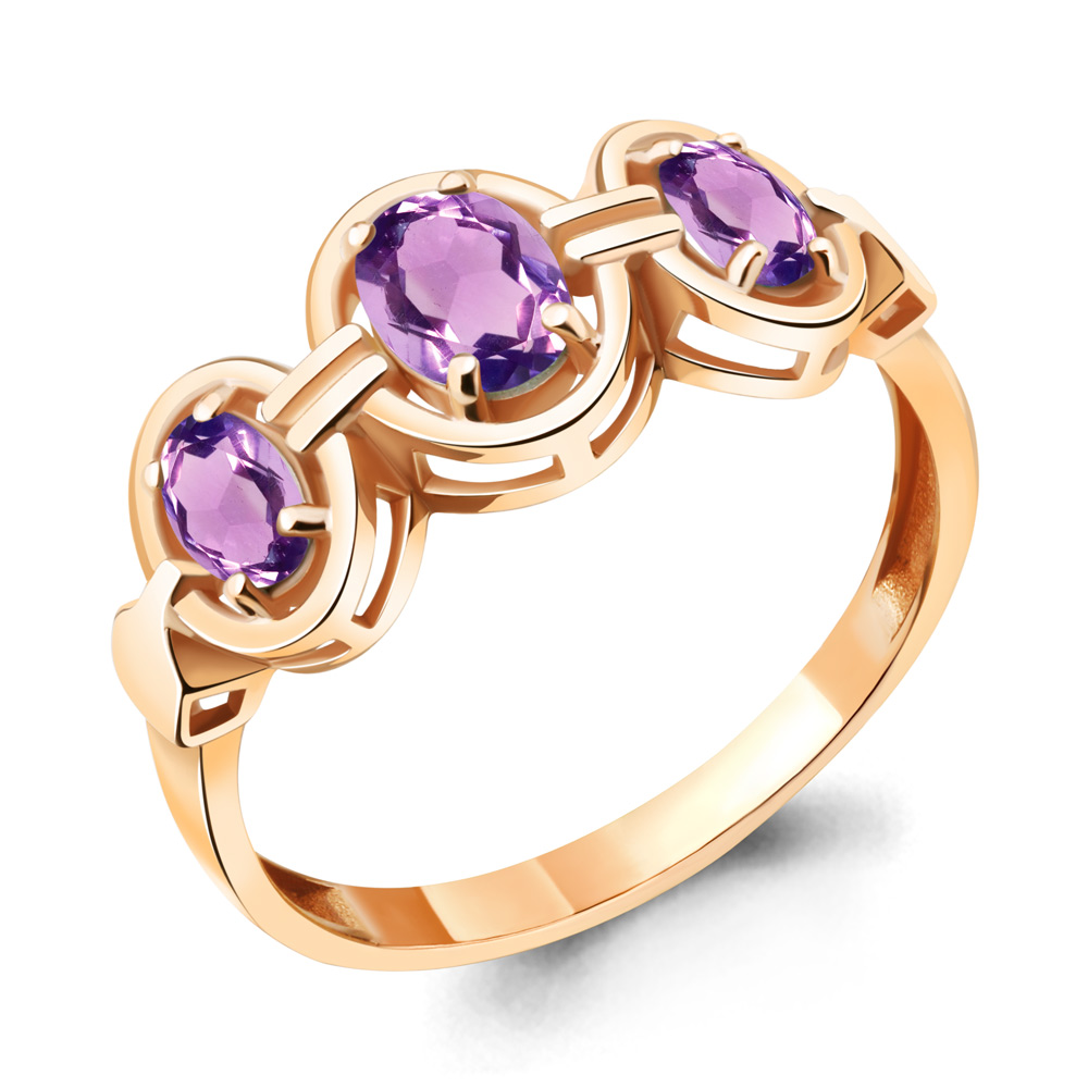 

Кольцо из серебра с аметистом Aquamarine Aquamarine 6950904_925_з р. 18, 6950904_925_з