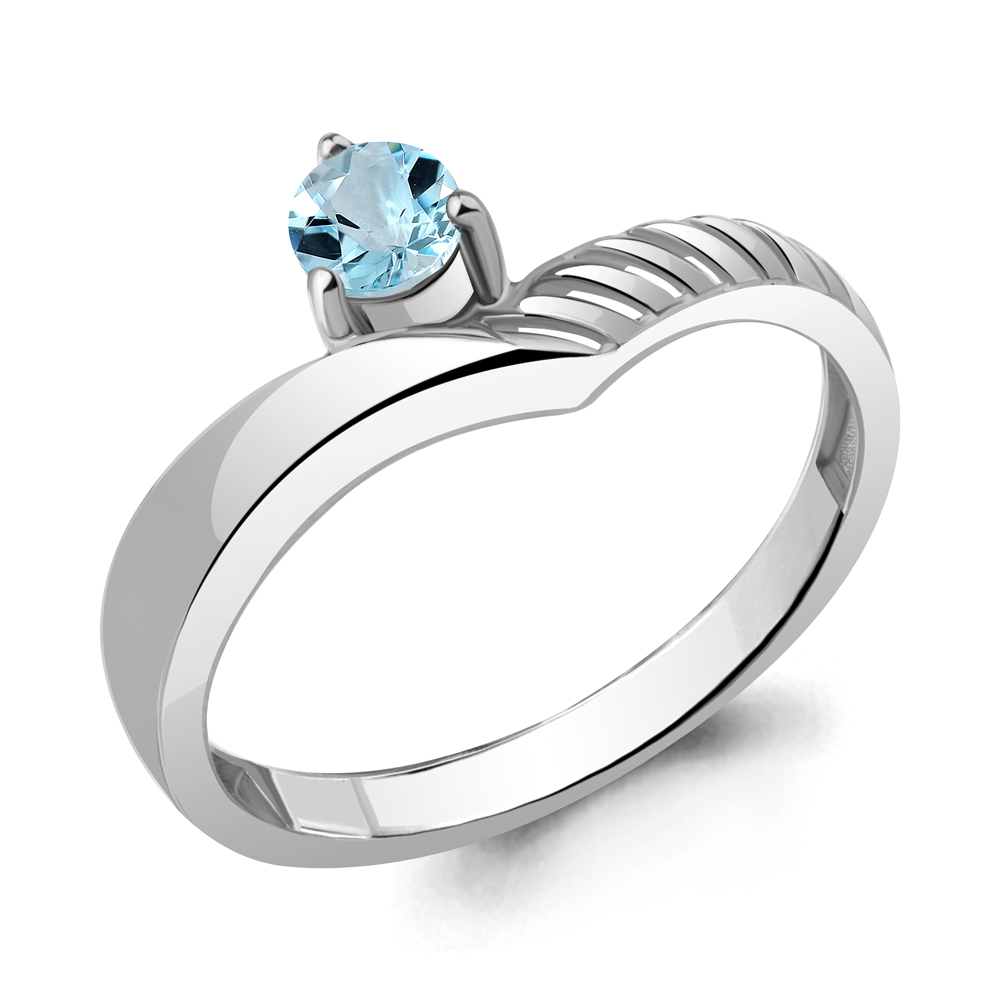 

Кольцо из серебра с топазом Aquamarine Aquamarine 6968102_925_р р, 6968102_925_р