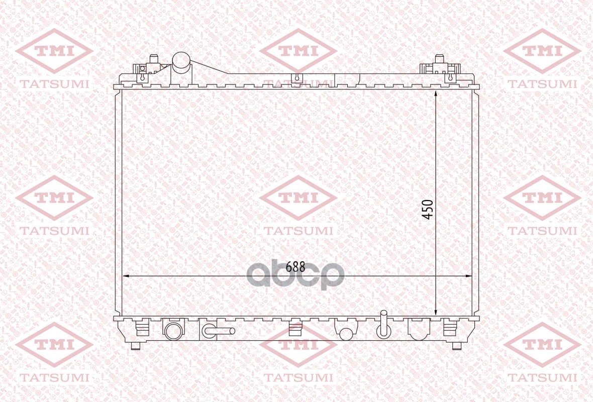 Радиатор Охлаждения Tatsumi tga1061