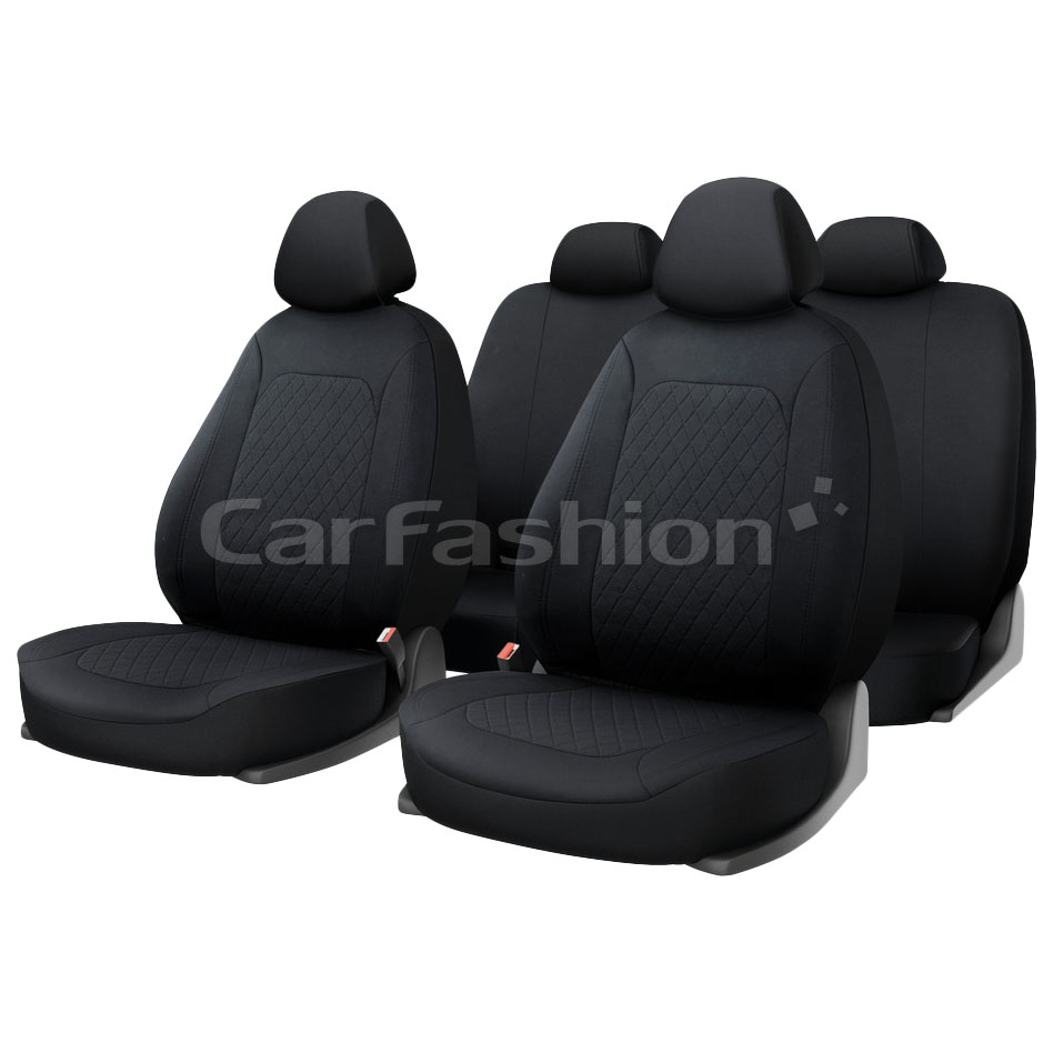 

CARFASHION 10127 Чехлы «CROSS» черный/черный/черный