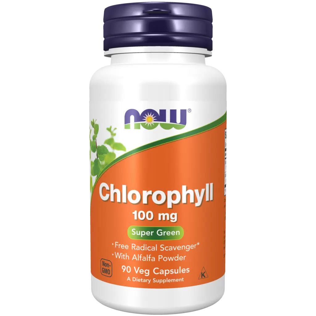 

Добавка для здоровья NOW Chlorophyll 90 капс. натуральный, Chlorophyll