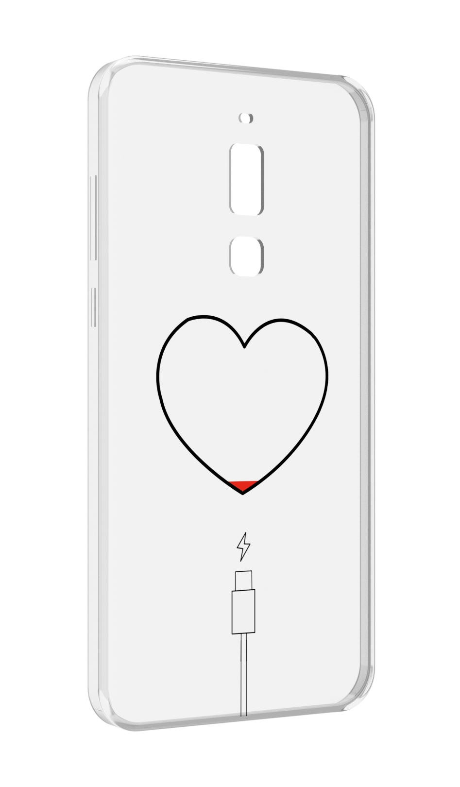

Чехол MyPads зарядка-сердца для Meizu M6T, Прозрачный, Tocco