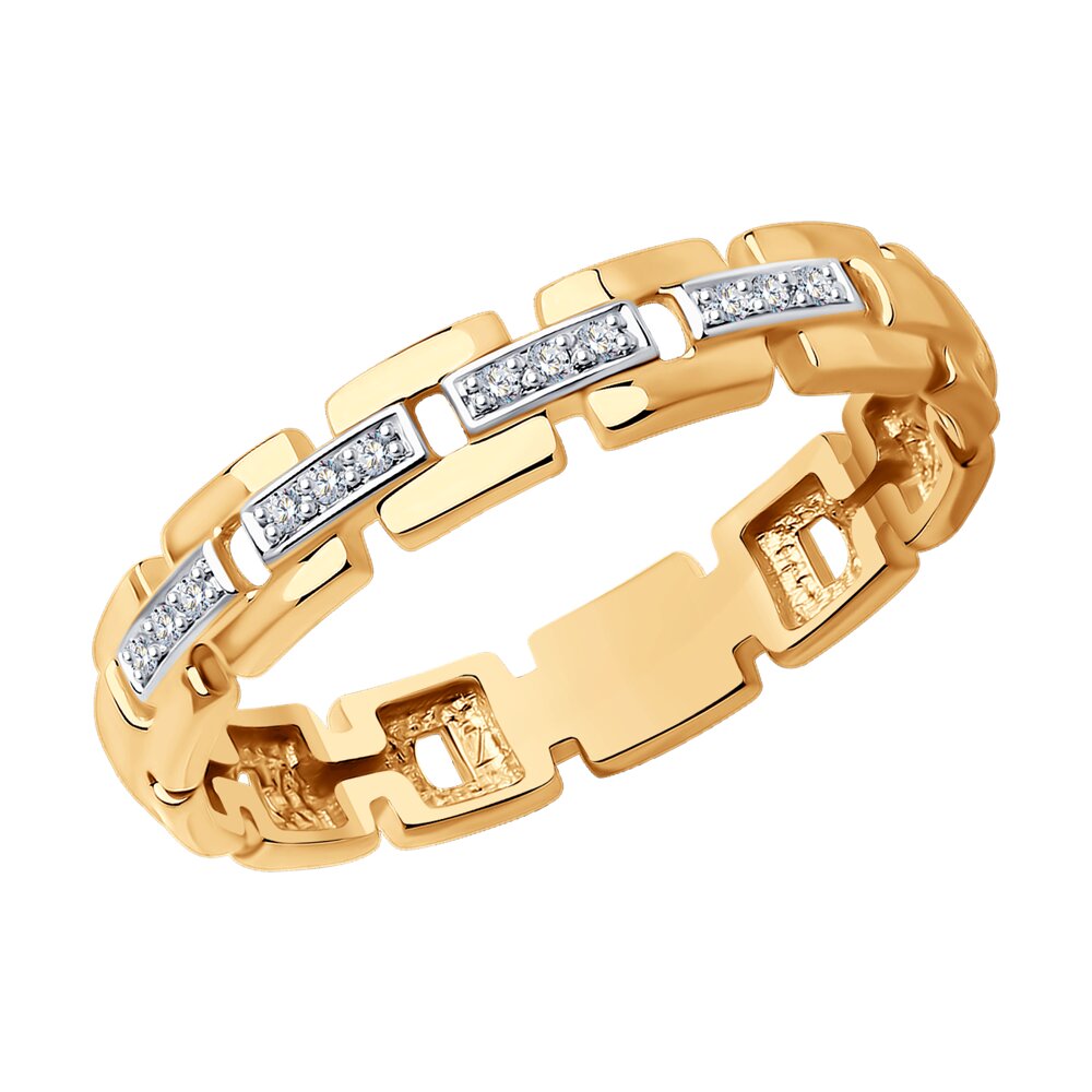 

Кольцо из красного золота с бриллиантом р. 17 Diamant 51-210-01697-1, 51-210-01697-1