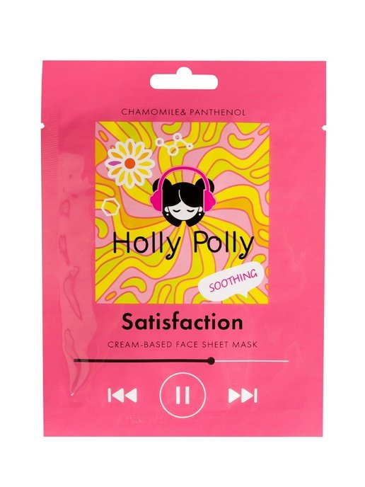Купить Маска Holly Polly Satisfaction тканевая для лица с ромашкой и пантенолом, 22г