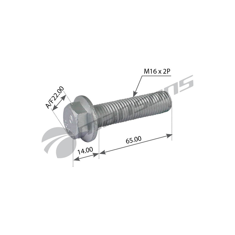 

300.427Mns Болт Крепления Пневмоподушки M16X65 Bpw Mansons 300427