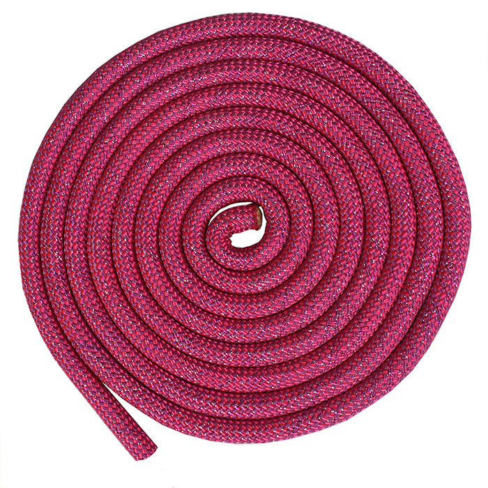 Скакалка для художественной гимнастики с люрексом Грация&Спорт 3 м розовый