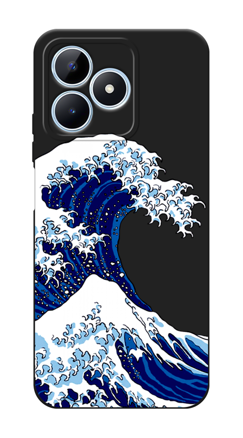 

Чехол Awog 2516552-1 для Realme C60 "Волна в Канагаве", Синий;белый, 2516552-1