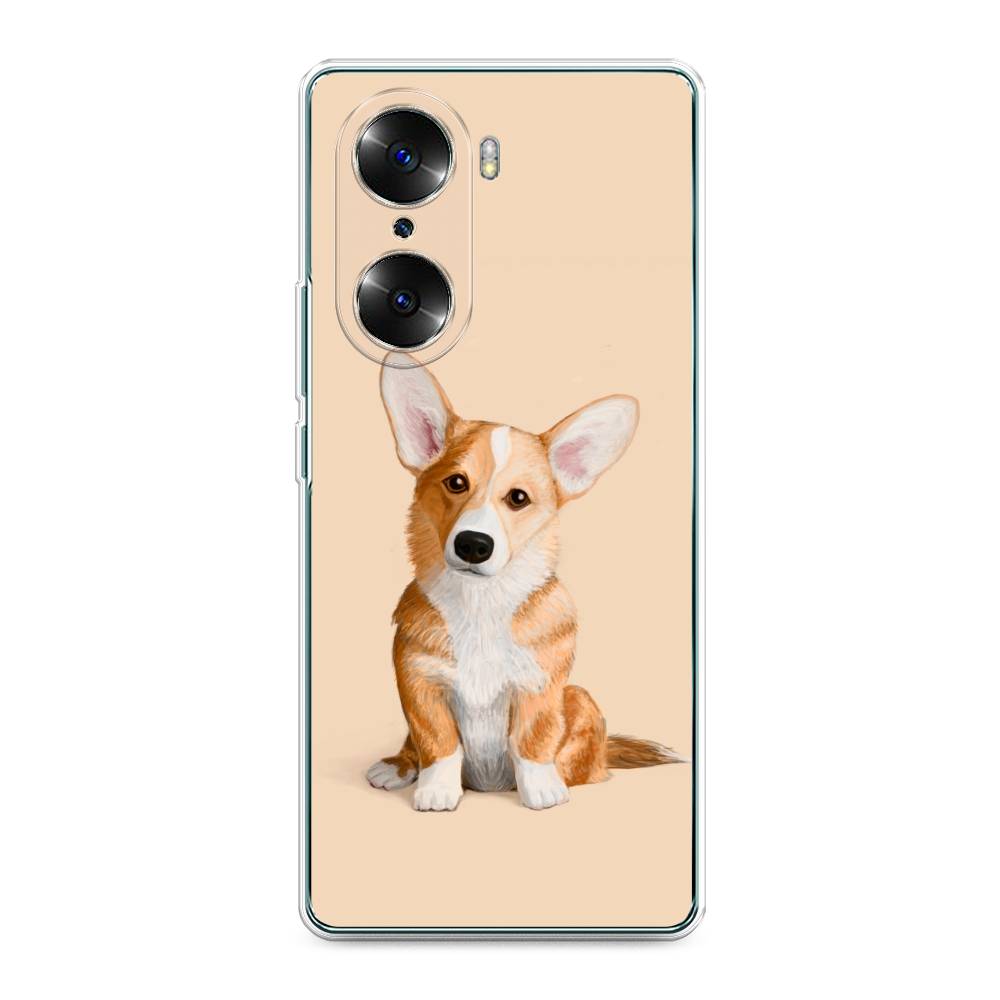 

Чехол на Honor 60 "Грустный Корги", Коричневый;бежевый, 6106650-1