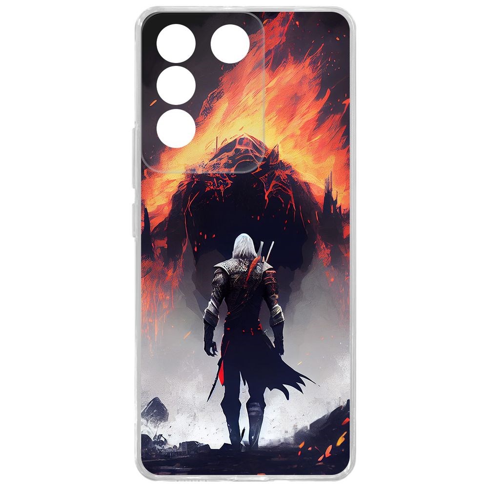 

Чехол-накладка Case Ведьмак. Геральт для Vivo T2, Прозрачный