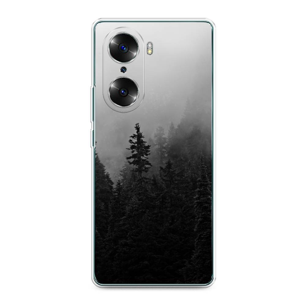 

Чехол на Honor 60 "Туманный лес", Серый;черный, 6106650-2