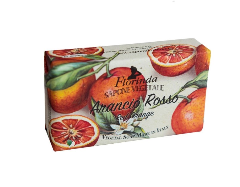 Набор мыла подарочный Florinda Фруктовая Страсть Arancio Rosso / Красный Апельсин, 200 г
