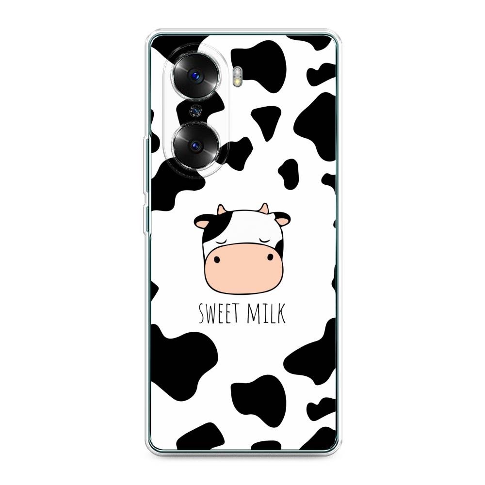 

Чехол на Honor 60 "Sweet milk", Розовый;белый;черный, 6106650-1