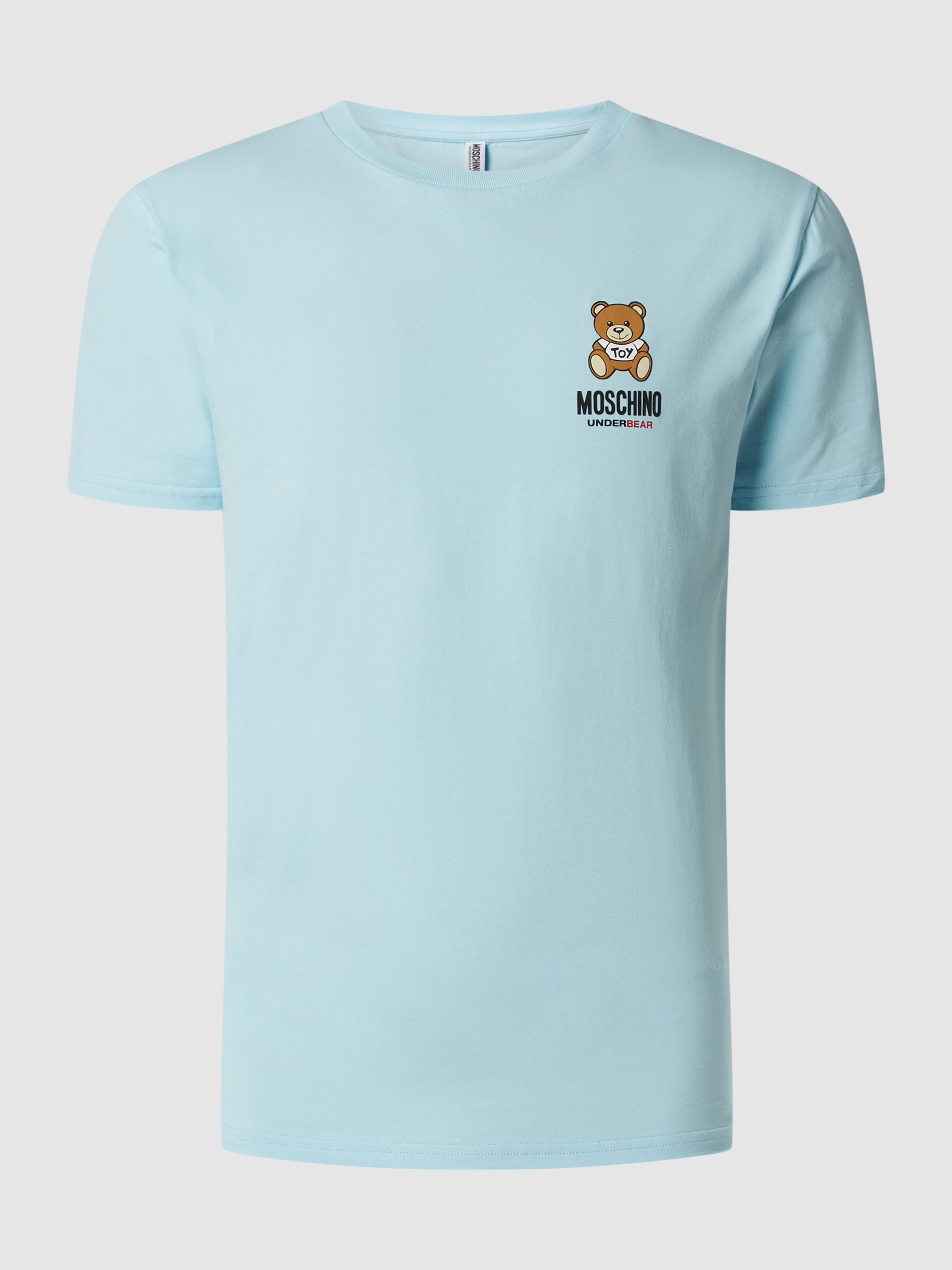 

Футболка мужская MOSCHINO 1520429 голубая 2XL (доставка из-за рубежа), Голубой, 1520429