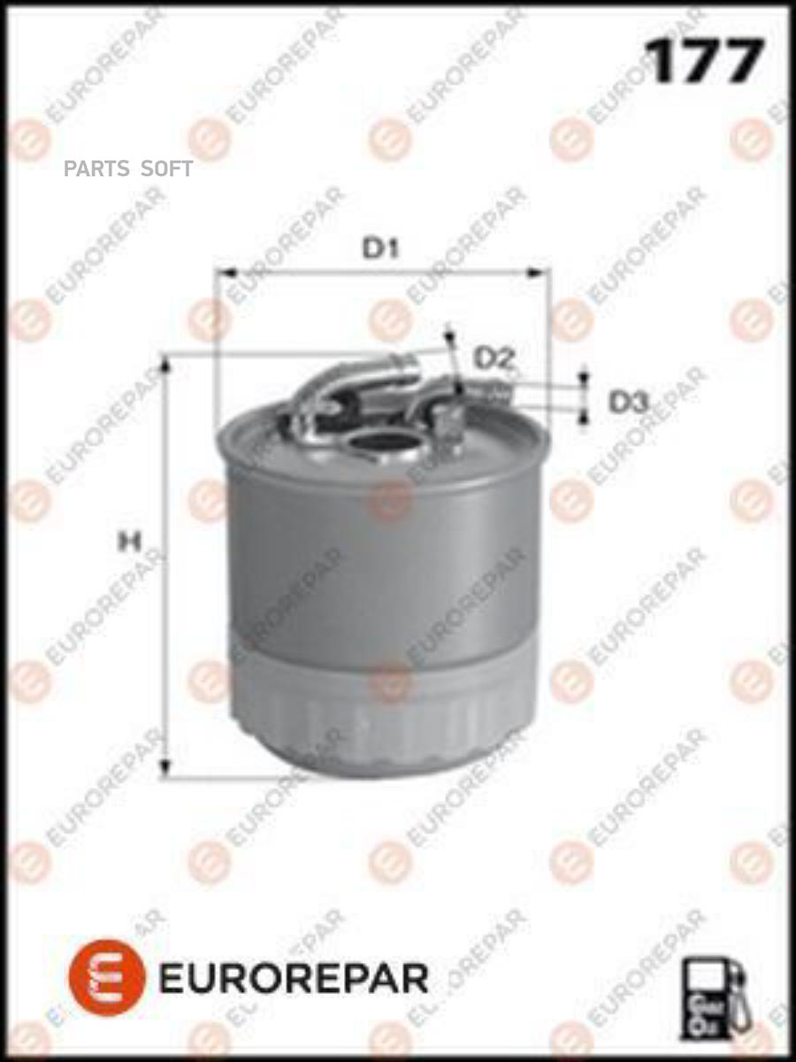 

EUROREPAR 1613723980 Фильтр топливный MERCEDES-BENZ B-CLASS 05 , C CLASS 07 () 1шт