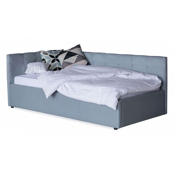 

Кровать  Zeppelin Mobili Bonna 2000x900, Серый, Bonna с матрасом Promo