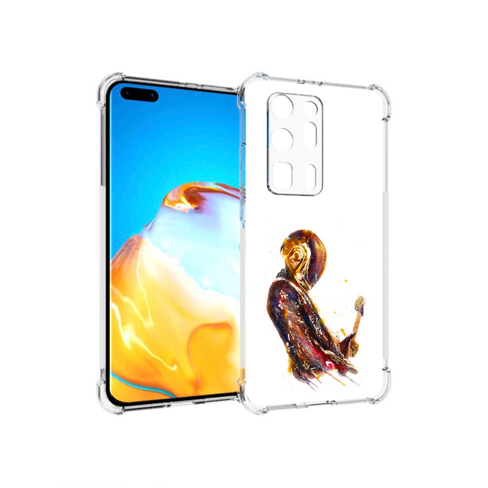 

Чехол MyPads Tocco для Huawei P40 Pro+ космо-музыкант, Прозрачный, Tocco