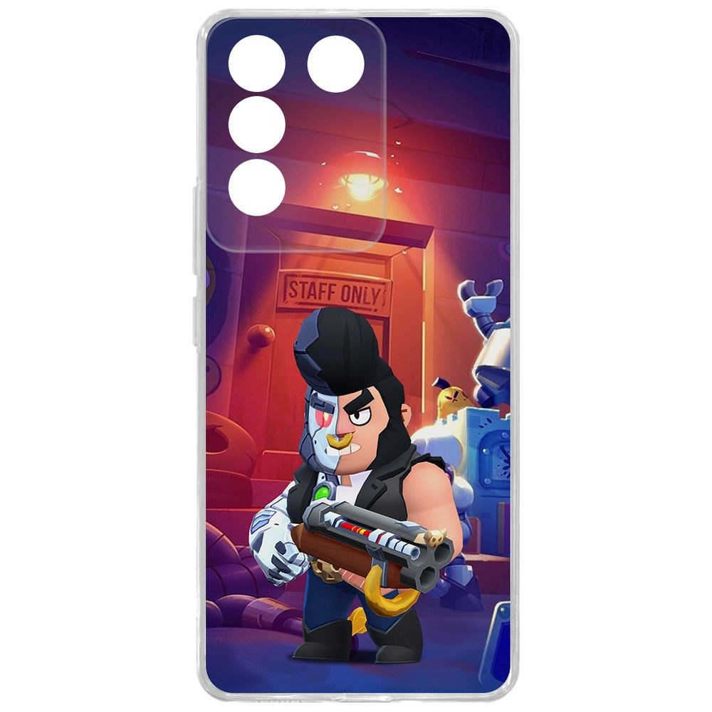 

Чехол-накладка Case Brawl Stars-Б-800 для Vivo T2, Прозрачный