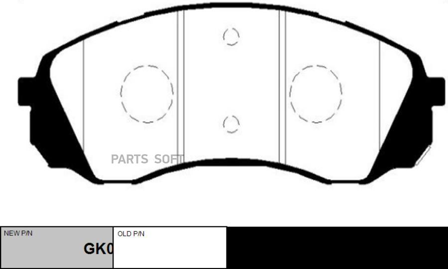 

Тормозные колодки Ctr GK0546