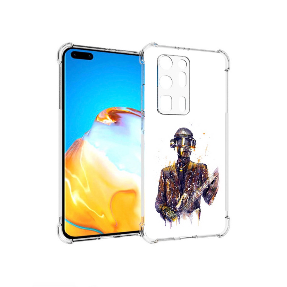 

Чехол MyPads Tocco для Huawei P40 Pro+ космо-гитарист, Прозрачный, Tocco
