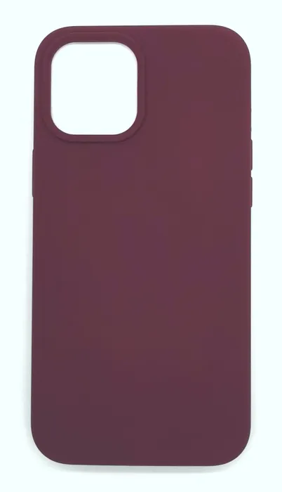 

Чехол для iPhone 12 Pro Max Silicone темно-бордовый