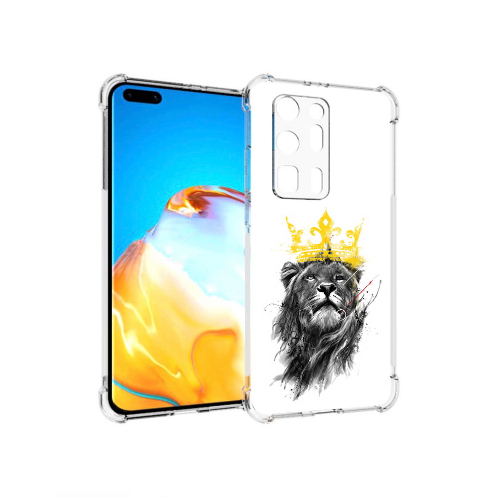 

Чехол MyPads Tocco для Huawei P40 Pro+ король-лев, Прозрачный, Tocco