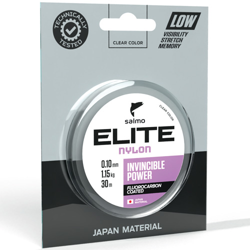 

Леска монофильная Salmo Elite Fluoro Coated Nylon 0,25 мм, 30 м, 5,85 кг, clear, Прозрачный, Elite Fluoro Coated Nylon