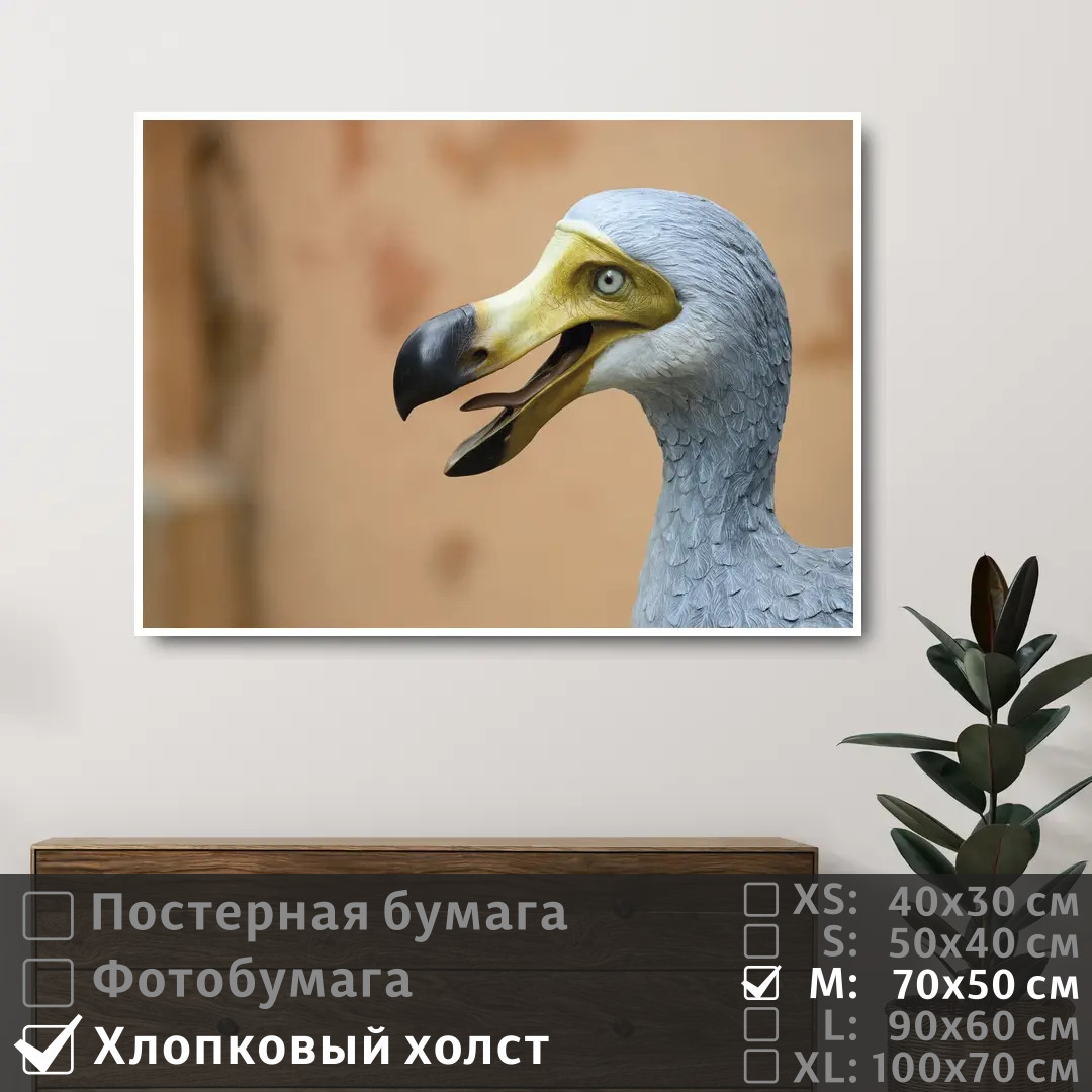 

Постер на холсте ПолиЦентр Мифическая птица до до 70х50 см, МифическаяПтицаДоДо